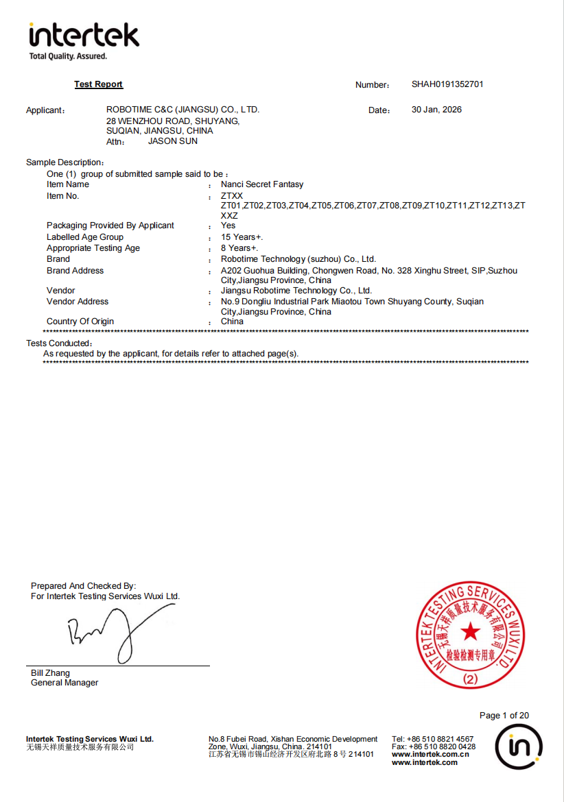 General Intertek test report